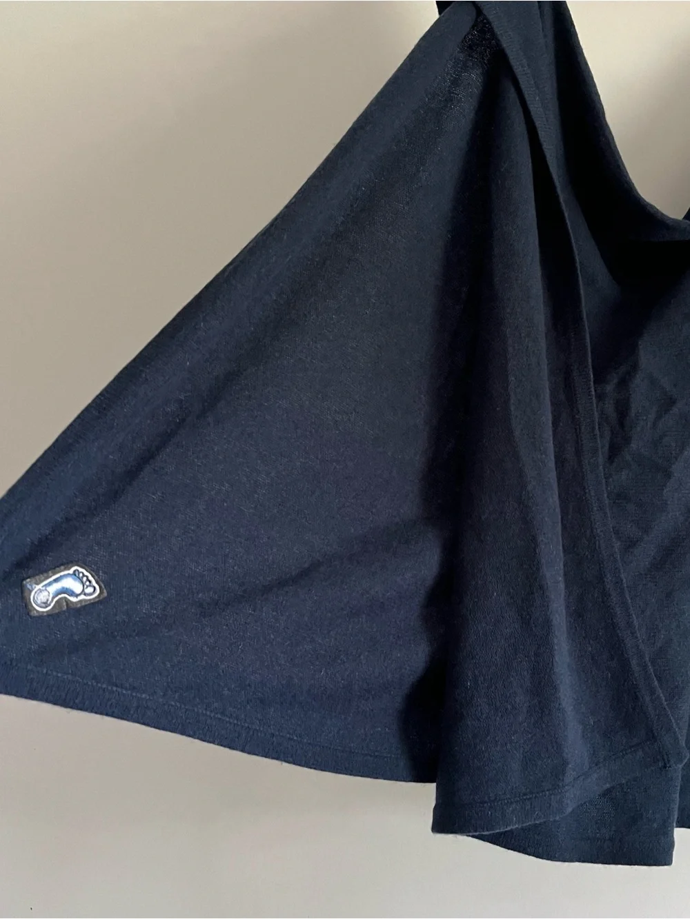 NWT Peter Millar Cashmere Shawl Poncho One Size Navy Luxury Wrap Cape Made in Sc